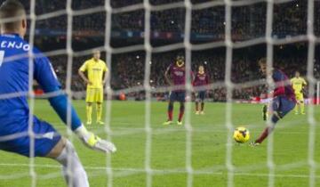 Jornada 16. BARCELONA-VILLARREAL 
El primer gol lo marcó Neymar de penalti.