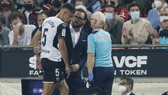 30/10/21 PARTIDO PRIMERA DIVISION 
 VALENCIA CF - VILLARREAL CF 
 GABRIEL PAULISTA LESION JOSE BORDALAS