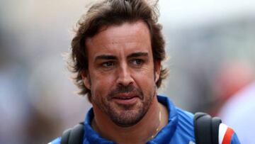 HUNGARORING, MOGYOROD, HUNGARY - 2022/07/30: Fernando Alonso of Alpine F1   in the paddock during final practice for the F1 Grand Prix of Hungary. (Photo by Marco Canoniero/LightRocket via Getty Images)