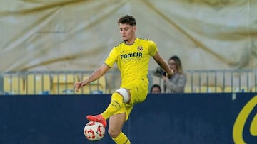 Javier Aznar, en la cantera del Villarreal.