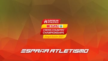 Cartel promocional del equipo de Espa&ntilde;a para los Europeos de Atletismo de Campo a Trav&eacute;s.