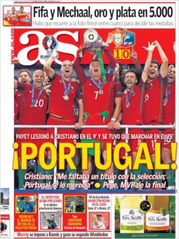 Portadas de la prensa mundial