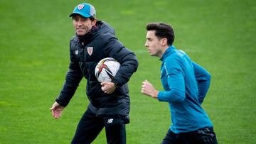 Marcelino Garc&iacute;a Toral con Zarraga en Lezama.