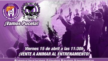 Los aficionados del Pucela recogen el testigo y se vuelcan