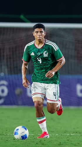 Victor Guzman of Mexico during 2026 International Friendly match between Panama and Mexico (Mexican National team) at Rommel Fernandez Stadium, on January 22, 2026 in Ciudad de Panama, Panama..