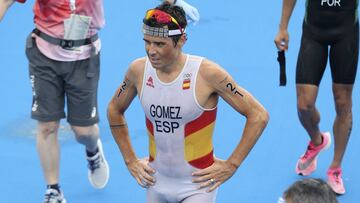 El triatleta espa&ntilde;ol Javier G&oacute;mez Noya, tras la prueba de triatl&oacute;n en los Juegos Ol&iacute;mpicos de Tokio 2020.