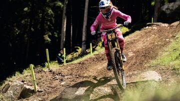 Tahnee Seagrave performs at UCI DH World Cup in Val di Sole, Italy on June 15, 2024