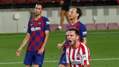 Ni el Atl&eacute;tico de Madrid ni el Barcelona quieren dejar ir puntos; Sa&uacute;l aprovech&oacute; un nuevo penal para que el cuadro colchonero ya est&eacute; empatando el juego.