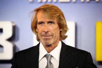 Director Michael Bay poses as he arrives at a special screening for the film 'Ambulance' in London, Britain March 23, 2022. REUTERS/Henry Nicholls