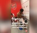 Inglaterra en shock con Emery de nuevo por este vídeo de Aubameyang en el vestuario tras ganar al Burnley