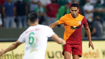 Falcao García en un partido del Galatasaray en la Superliga de Turquía
