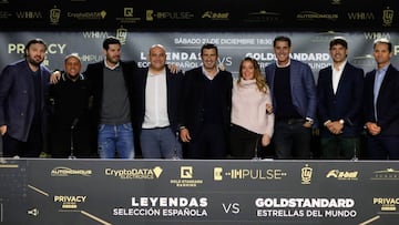 Presentaci&oacute;n del partido Leyendas Selecci&oacute;n Espa&ntilde;ola contra Estrellas del Mundo. 