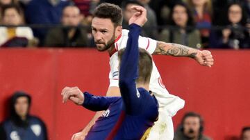 El defensa mexicano del Sevilla FC Miguel Layún.