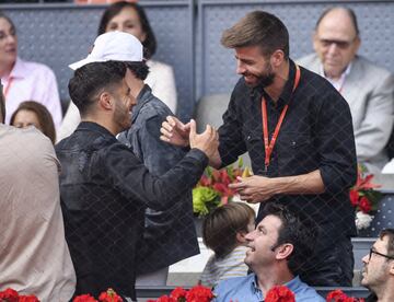 Marco Asensio y Gerard Piqué, jugadores del Real Madrid y Barcelona.