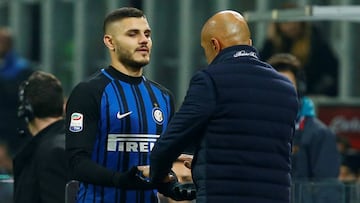 Consejo de Spalletti a Icardi: "Las cosas no se solucionan con mensajes y likes"