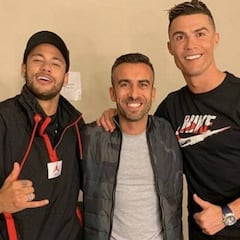 Neymar estuvo en Turín grabando un anuncio con Cristiano