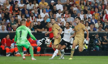 Jordi Alba, Samuel Lino, Eric García y Marc-André ter Stegen.