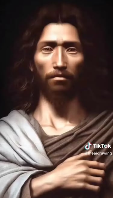 Revelan la verdadera imagen de Jesús, según Inteligencia Artificial
