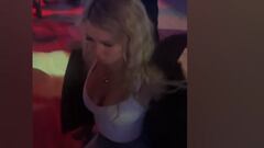 Hawk Tuah girl goes viral with awkward dance floor twerking