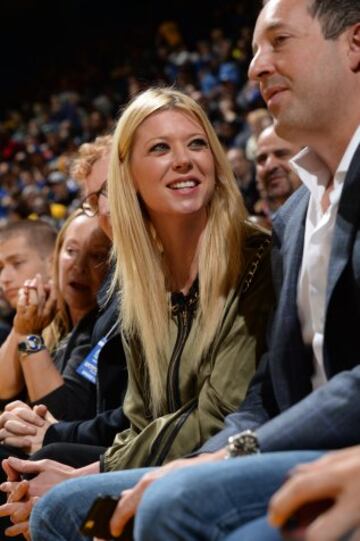 Tara Reid en el Miami Heat-Golden State Warriors.