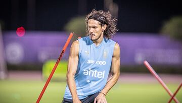 Edinson Cavani, una de las referencias de Uruguay para el Mundial 2022.