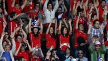 Chile espera jugar con una gran cantidad de p&uacute;blico.