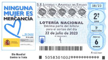 Lotería Nacional: comprobar los resultados del sorteo de hoy, sábado 22 de julio