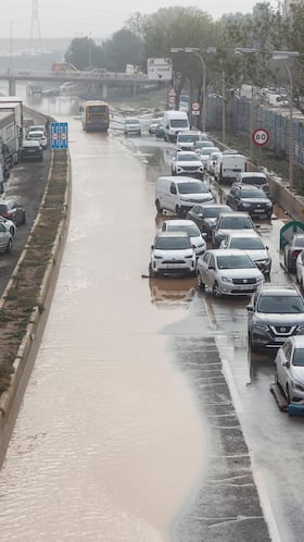 Vehículos en la V-30 tras el paso de la DANA y la subida del cauce del río Turia, a 30 de octubre de 2024, en Valencia, Comunidad Valenciana (España). La Comunitat Valenciana ha registrado la gota fría "más adversa" del siglo en la región. La Generalitat ha activado el procedimiento de múltiples víctimas por "prevención de lo que pueda venir", después de que el primer balance apunte a 51 víctimas mortales como consecuencia del temporal. En estos momentos, todavía hay personas esperando a ser rescatadas y puntos sin cobertura de telefonía y sin luz.
30 OCTUBRE 2024;DANA
Rober Solsona / Europa Press
30/10/2024