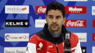 Míchel, en rueda de prensa, en una imagen de archivo.