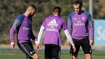 Benzema se une al grupo y podría ser titular ante el Atlético