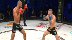 Aiden Lee y Damian Frankiewichz durante su combate en Bellator.