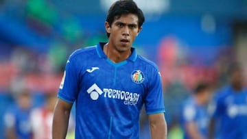 El delantero no ha tenido muchas oportunidades en su aventura por Europa ya que solamente ha disputado 222 minutos con la camiseta del Getafe.