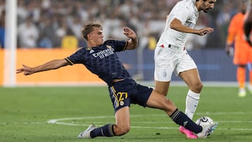 Hay muchas esperanzas depositadas en el tinerfeño. El mediapunta hispano-argentino acaba de debutar con el primer equipo. Media hora disputó ante el Milan en la que se espera que sea la temporada de su confirmación. Corpulencia, calidad e inteligencia son adjetivos que definen al futbolista de 18 años. Subirá de manera definitiva al filial, con dinámica de primer equipo, y podría hacer olvidar a Sergio Arribas.  