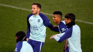 Entrenamiento del Atlético.