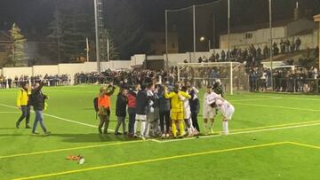 Los jugadores, en La Vega.