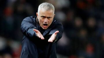 Soccer Football - Champions League - Group Stage - Group H - Manchester United v BSC Young Boys - Old Trafford, Manchester, Britain - November 27, 2018  Manchester United manager Jose Mourinho reacts  Action Images via Reuters/Carl Recine
