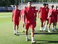 Entrenamiento de la Cultural Leonesa. León. Ojeda
