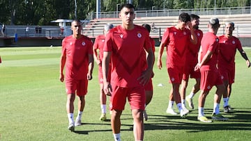 Entrenamiento de la Cultural Leonesa. León. Ojeda