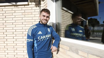 Mario Soberón, en la Ciudad Deportiva del Real Zaragoza.