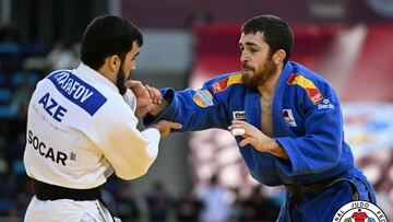 Alberto Gaitero en uno de sus enfrentamientos en el Gran Premio de Bakú.