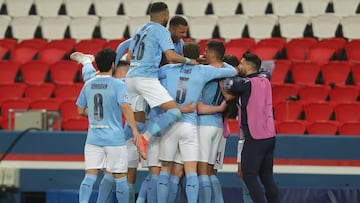 PSG&rsquo;s fine first half was turned around completely by Manchester City, who scored through De Bruyne and Mahrez. Gueye was sent off for a reckless foul.