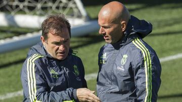 Zidane con Luis Llopis.