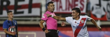 Coelho festeja su gol en la primera fecha del Torneo Nacional 2022, ante Huachipato.