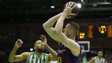 Barcelona y Betis, durante el partido