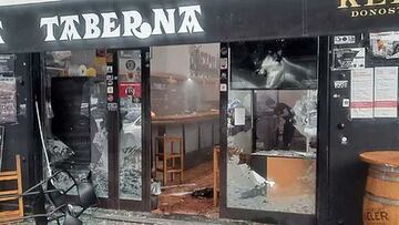Ultras del Bar?a hieren a tres personas en un bar de Pamplona