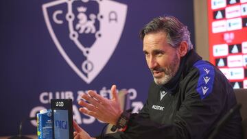 Vicente Moreno durante la rueda de prensa.