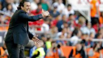 El entrenador del Valencia, el argentino Juan Antonio Pizzi.