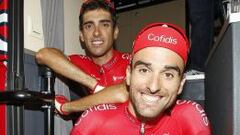 Dani Navarro y Luis Mat&eacute;, ciclistas del equipo Cofidis.