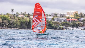 Blanca Alabau en Riviera Guadeloupe PWA Windsurf World Cup