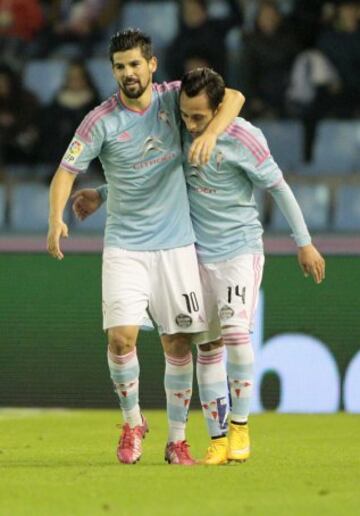 2-0. Orellana celebró el segundo tanto con Nolito.